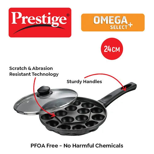 PRESTIGE |NON STICK COOKWARE |OMG SLT PLS 240 |PANIYARAKKAL |16 PITS WGL