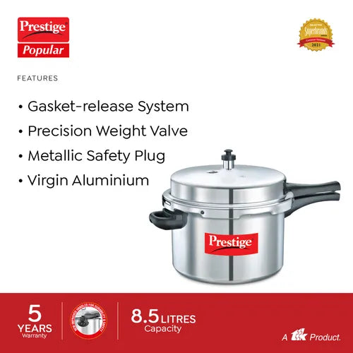 PRESTIGE| COOKER| POP 8.5 L |ALU COOKER