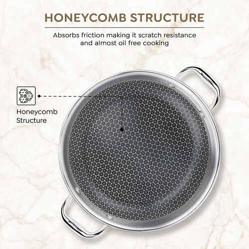 PRESTIGE | COOKWARE |240 KADAI TRIPLY CW |HEXAMAGIC
