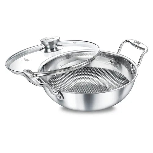 PRESTIGE | COOKWARE |200 KADAI TRIPLY |PATTERN WGL