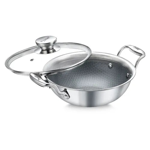 PRESTIGE | COOKWARE |280 KADAI TRIPLY |CWÂ HEXAMAGIC