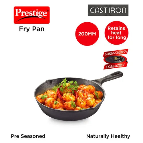 PRESTIGE | COOKWARE |CAST IRON |FRY PAN |200MM WO LID