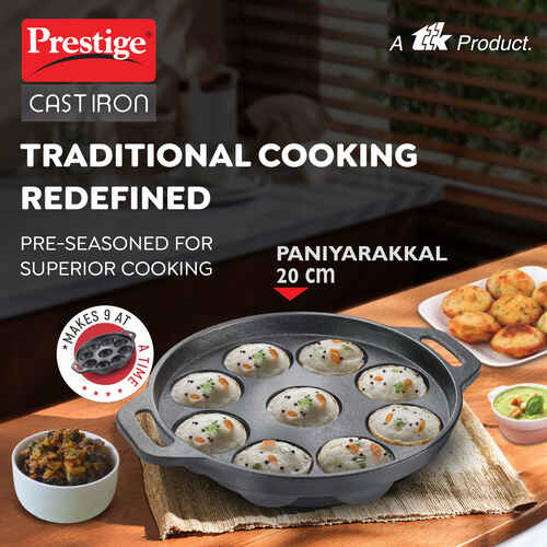 PRESTIGE | COOKWARE |CAST IRON |PANIYARAKAL|200 9PITS