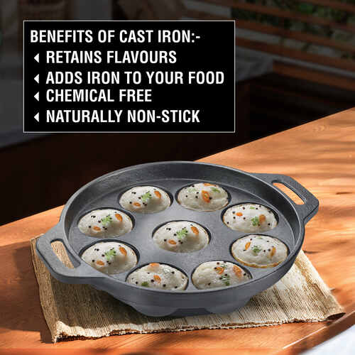 PRESTIGE | COOKWARE |CAST IRON |PANIYARAKAL|200 9PITS