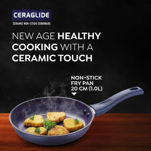 PRESTIGE | NON STICK COOKWARE |CERAGLIDE |NSTK FRYPAN |20CM BLUE