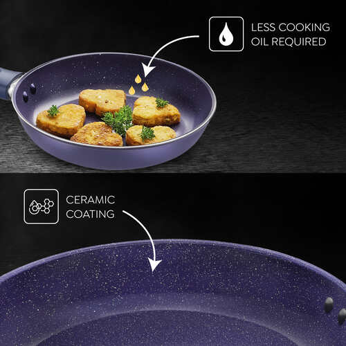 PRESTIGE | NON STICK COOKWARE |CERAGLIDE |NSTK FRYPAN |22CM BLUE