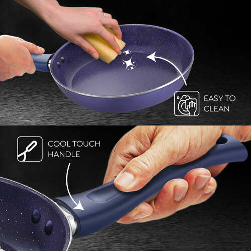 PRESTIGE | NON STICK COOKWARE |CERAGLIDE |NSTK FRYPAN |24CM BLUE