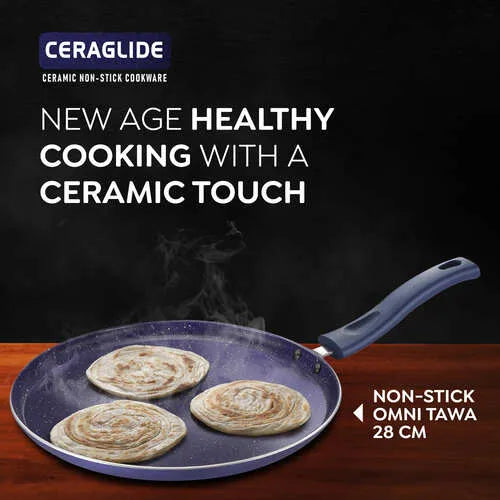 PRESTIGE | NON STICK COOKWARE |CERAGLIDE |NSTK  OT |28CM BLUE