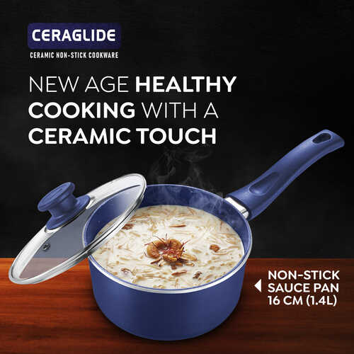 PRESTIGE | NON STICK COOKWARE |CERAGLIDE |NSTK SP 16CM |WGL BLUE