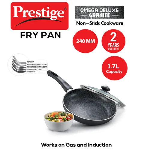 PRESTIGE | NON STICK COOKWARE |DLX GRANITE |FRYPAN 240 WL