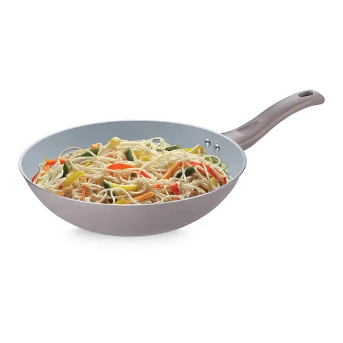 PRESTIGE | NON STICK COOKWARE |GREY CERAMIC  |WOK 28CM