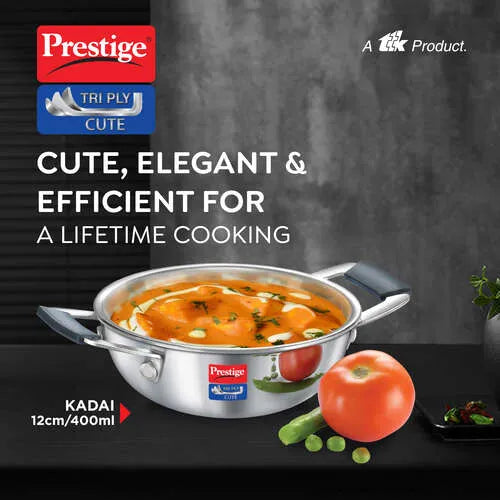 PRESTIGE | COOKWARE |TRIPLY CUTE 12CM |KADAI