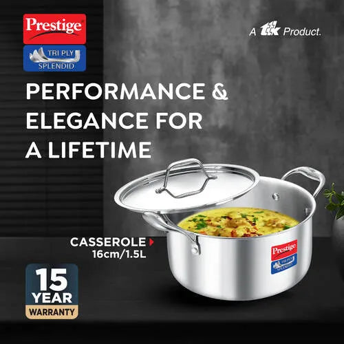 PRESTIGE | COOKWARE |TRIPLY SPLENDID |16CM CASSE WL