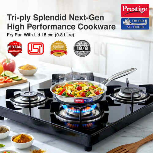PRESTIGE | COOKWARE |TRIPLY SPLENDID |18CM FRY PAN