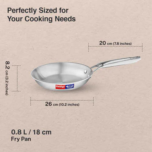 PRESTIGE | COOKWARE |TRIPLY SPLENDID |18CM FRY PAN