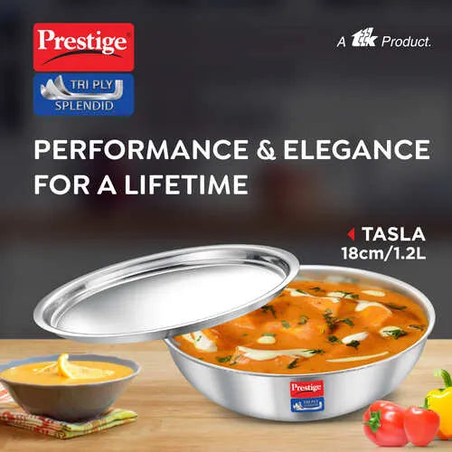 PRESTIGE | COOKWARE |TRIPLY SPLENDID |18CM TASLA WL