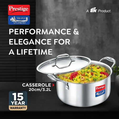 PRESTIGE | COOKWARE |TRIPLY SPLENDID |20CM CASSE WL