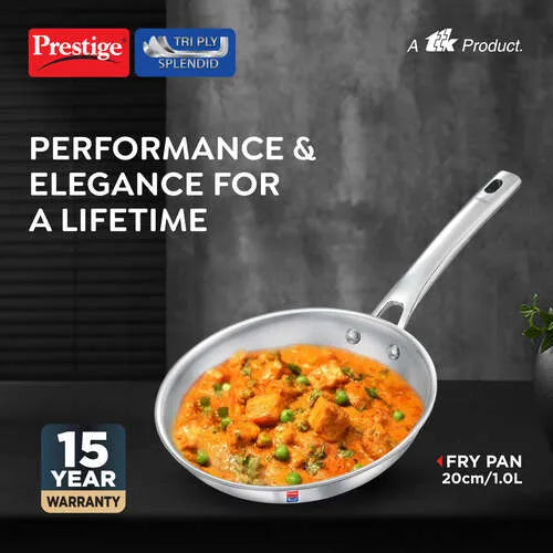 PRESTIGE | COOKWARE |TRIPLY SPLENDID |20CM FRY PAN