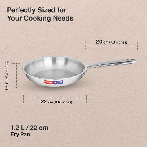 PRESTIGE |COOKWARE |TRIPLY SPLENDID |22CM FRY PAN