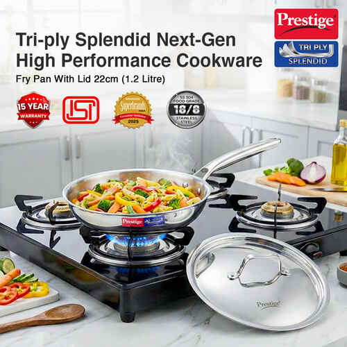 PRESTIGE | COOKWARE |TRIPLY SPLENDID |22CM FRY PAN WL