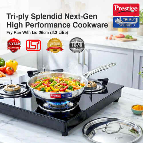 PRESTIGE | COOKWARE |TRIPLY SPLENDID |26CM FRY PAN WL
