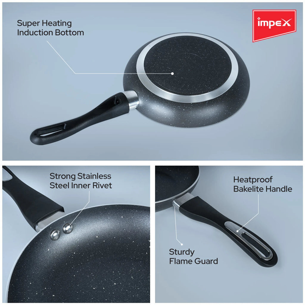 IMPEX | ROYAL GRANITE | FRY PAN |  20 cm | IB (RFP20G)