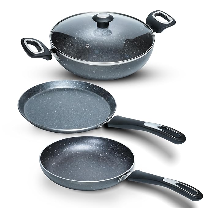 IMPEX | ROYAL GRANITE | COOKWARE | 4PCS SET | (RKTF 24G)