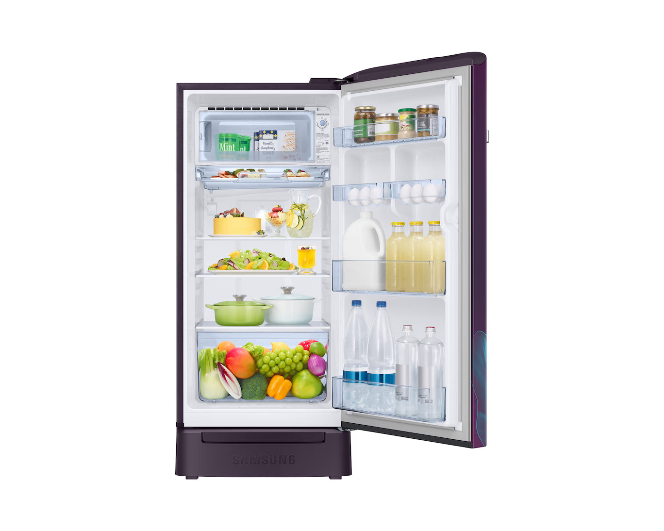 SAMSUNG | 5 STAR | 189LTR | SINGLE DOOR |RR21H2H259R/HL PARADISE BLOOM RED