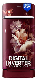SAMSUNG | 5 STAR | 189LTR | SINGLE DOOR |RR21H2H259R/HL PARADISE BLOOM RED