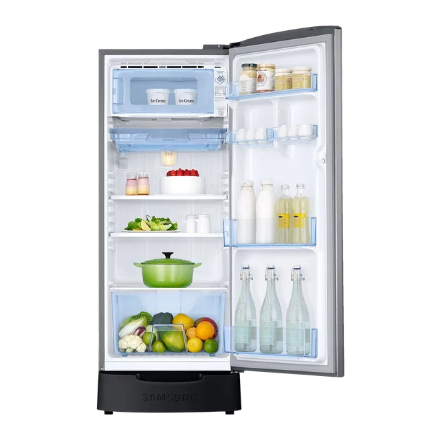 SAMSUNG | 5 STAR | 189LTR | SINGLE DOOR | RR21H2H25S8/HL ELEGANT INOX