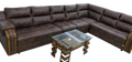 L-SHAPED SECTIONAL SOFA WITH CENTRE TABLE | 6–7-SEATER