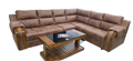 L-SHAPED SECTIONAL SOFA WITH CENTRE TABLE | 6-7 SEATER