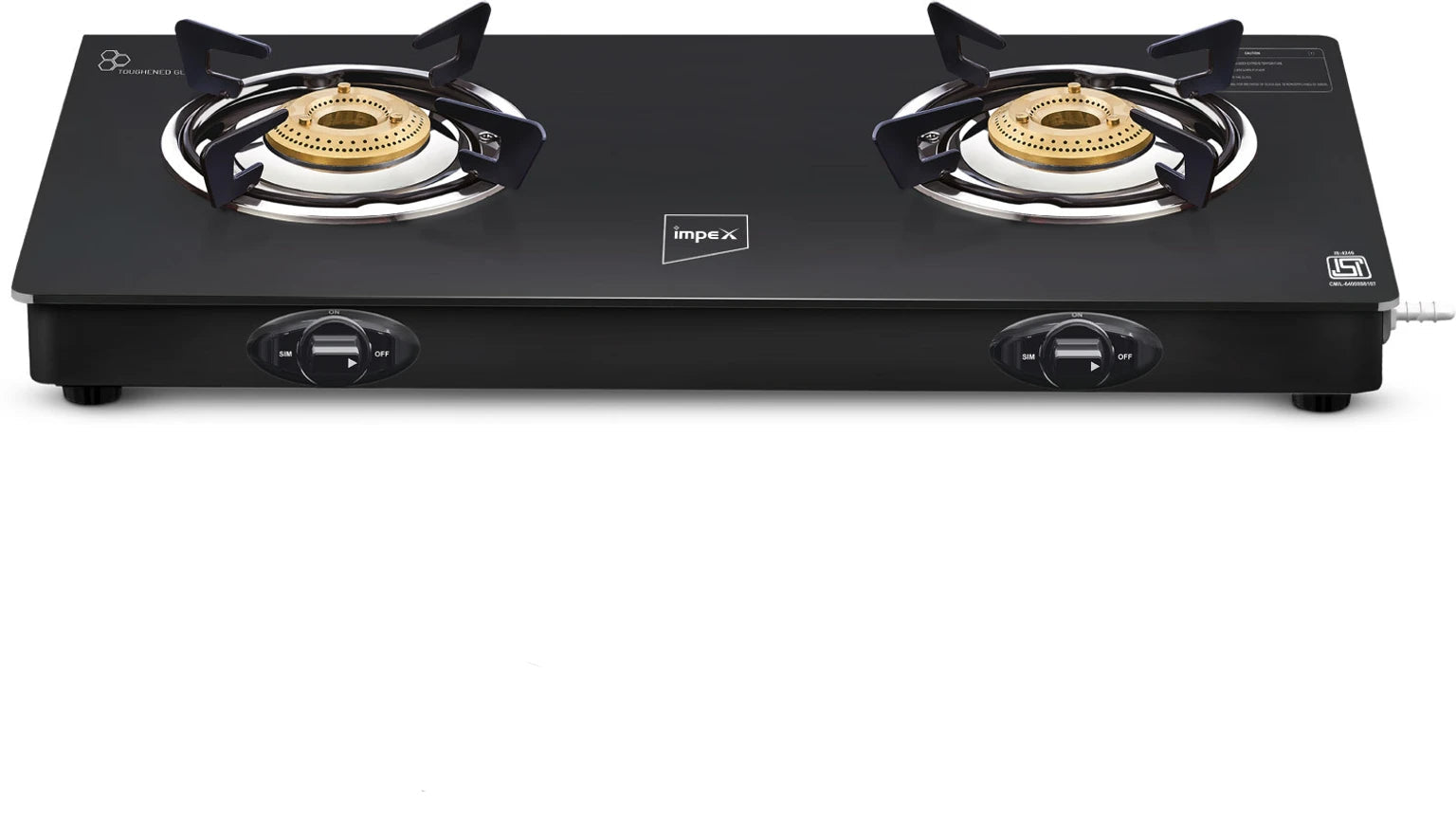 IMPEX | GLASS TOP | GAS STOVE | (SPECTA 2B NEO)