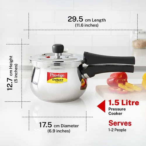 PRESTIGE | COOKER |SS DLX ALPHA SVACHH 1.5L HAND I PR COOKER