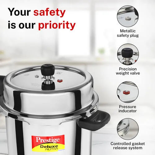 PRESTIGE | COOKER |SS DLX ALPHA SVACHH 10L| PRESSURE COOKER