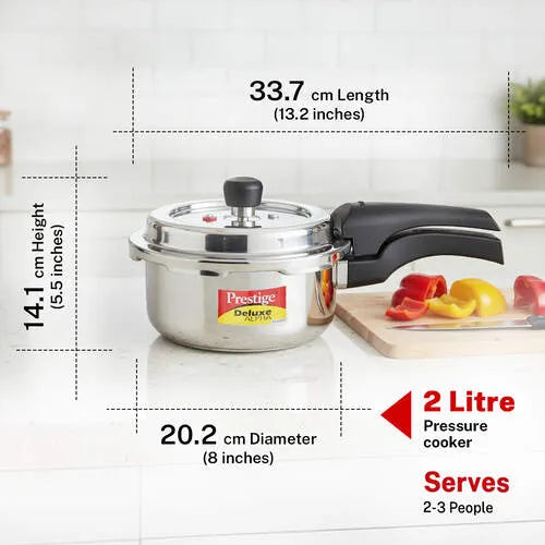 PRESTIGE | COOKER |SS DLX ALPHA SVACHH 2L | PRESSURE COOKER