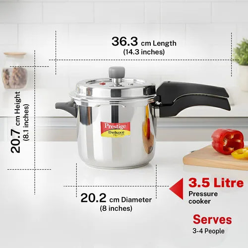 PRESTIGE | COOKER |SS DLX ALPHA SVACHH 3.5L | PRESSURE COOKER