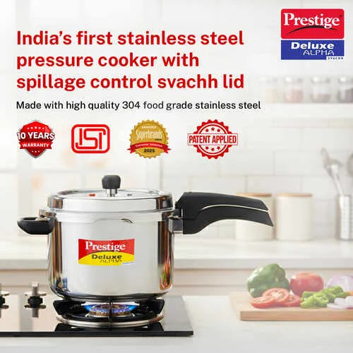 PRESTIGE | COOKER |SS DLX ALPHA SVACHH 6.5L | PRESSURE COOKER