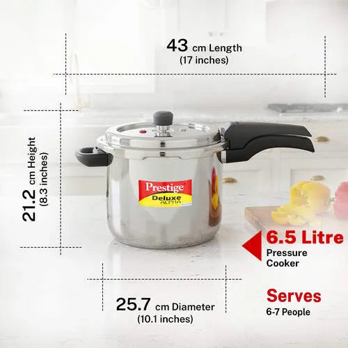 PRESTIGE | COOKER |SS DLX ALPHA SVACHH 6.5L | PRESSURE COOKER