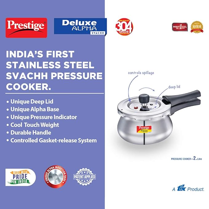 PRESTIGE | COOKER |SS DLX ALPHA SVACHH |BABY HANDI |PR COOKER