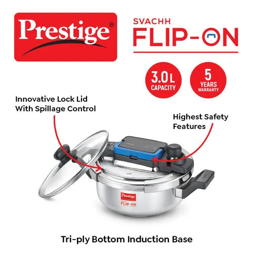 PRESTIGE | COOKER |SS FLIP ON  |SVACHH 3L |PR CKR 22CM