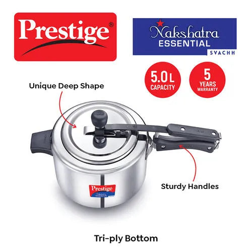 PRESTIGE | COOKER |SS NAKSHATRA ESSENTIAL |SVACHH 5L |PR CKR