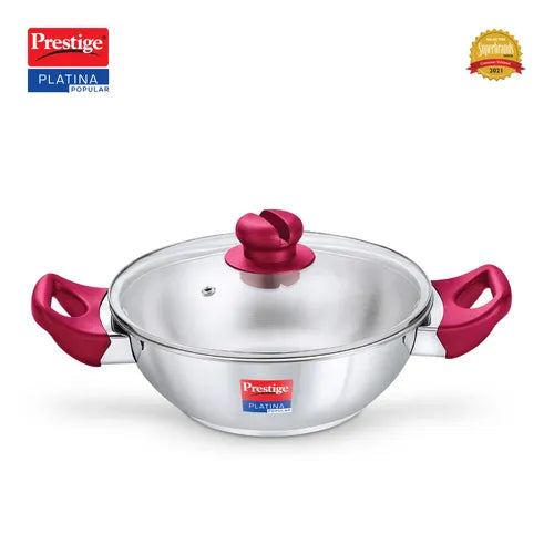 PRESTIGE | COOKWARE |SS PLATINA |POP CKWR KADAI |200 MM-RH