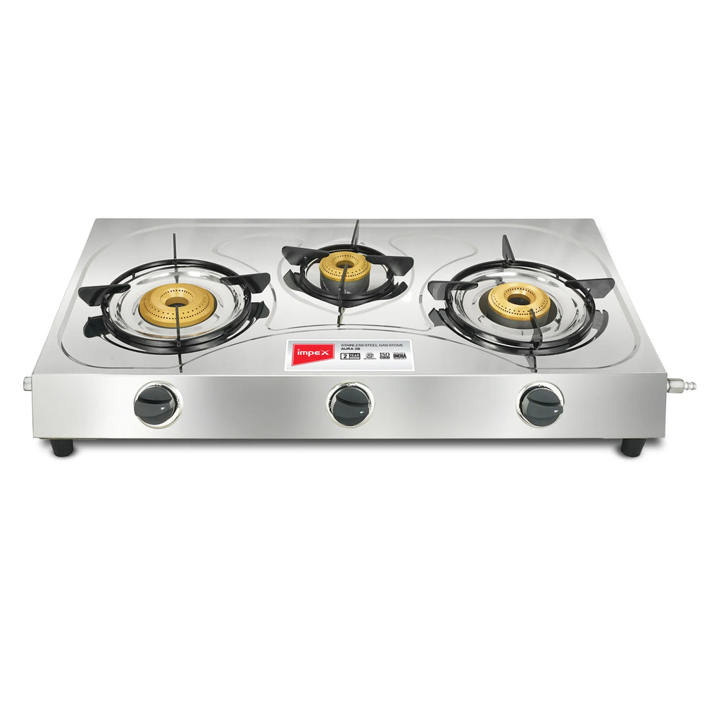 IMPEX |STAINLESS STEEL | GAS STOVE |   (AURA 3B)