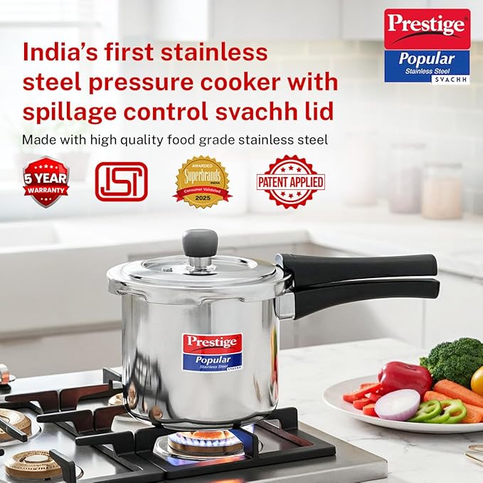 PRESTIGE | COOKER |SVACHH SS POPULAR 2L |PRESSURE COOKER