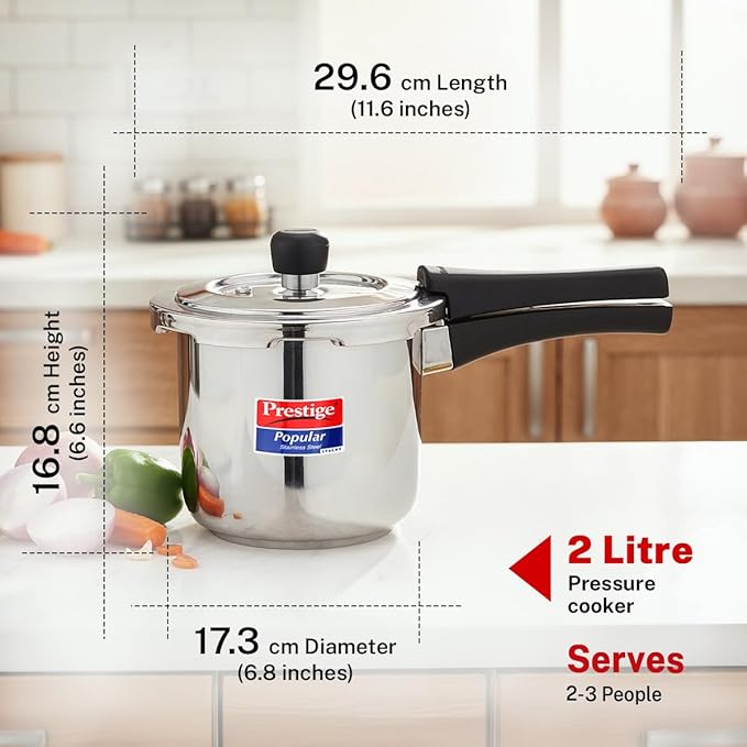 PRESTIGE | COOKER |SVACHH SS POPULAR 2L |PRESSURE COOKER