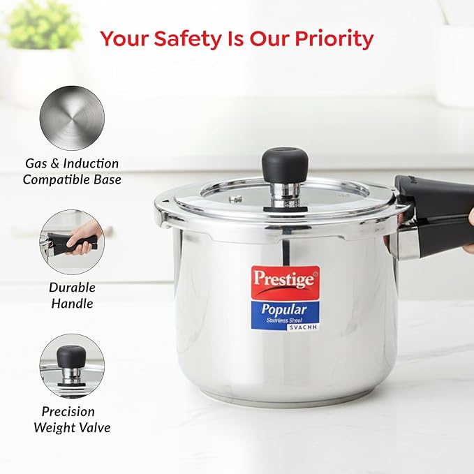 PRESTIGE | COOKER |SVACHH SS POPULAR 3L |PRESSURE COOKER