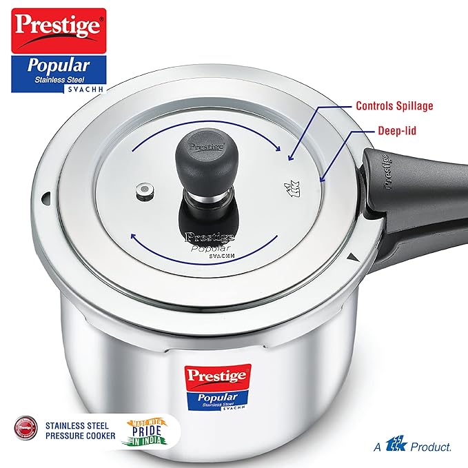 PRESTIGE | COOKER |SVACHH SS POPULAR 5L| PRESSURE COOKER