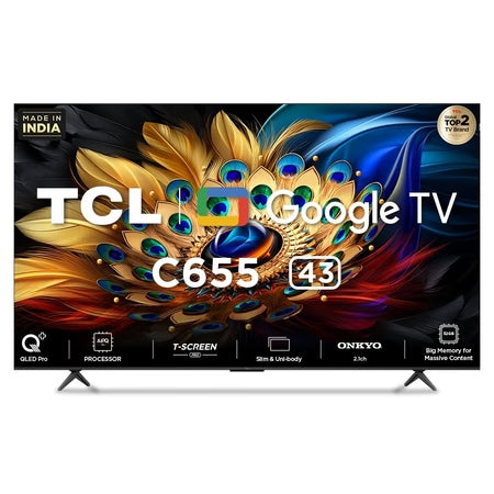 TCL 43" QLED SMART GOOGLE TV 43C655