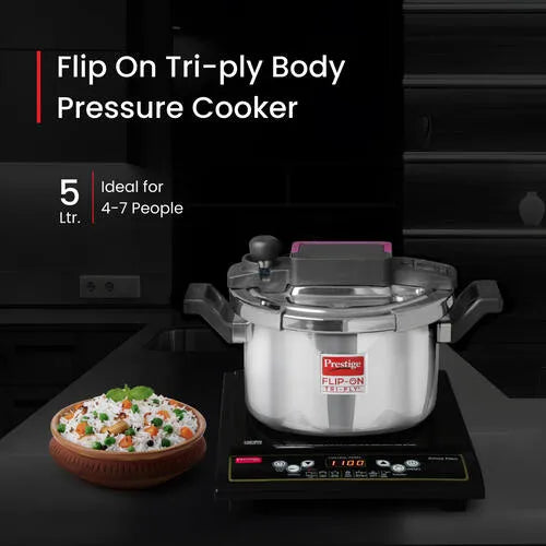 PRESTIGE | COOKER |TRIPLY FLIP-ON 5L |PRESSURE COOKER 22CM
